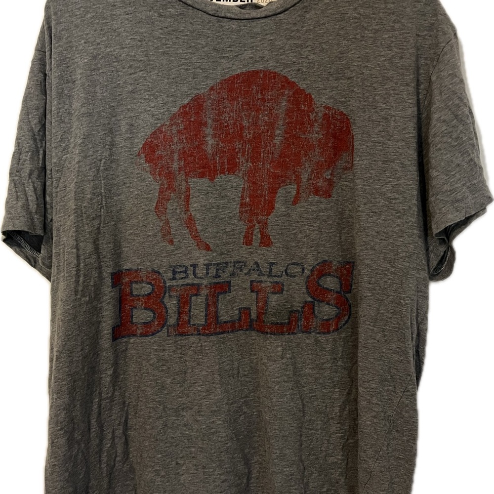 Old school logo Bills Grey Short Sleeve Tee